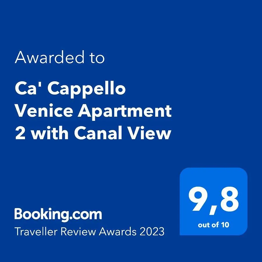 Ca' Cappello Venice Apartment 2 With Canal View